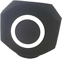 harayaa Filtro de reflexão de absorção de som de esponja à prova de som para microfone, filtro acústico leve para estúdios de gravação internos e externos, Preto