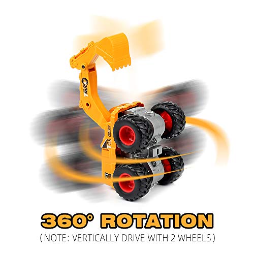 Gioesfun Construction Toys Truck Excavator Toy For Boys- Push And Go Toy Cars 360 Degree Rotation Sandbox Toy Vehicles For 3 4 5 Year Old Boys #TOP2