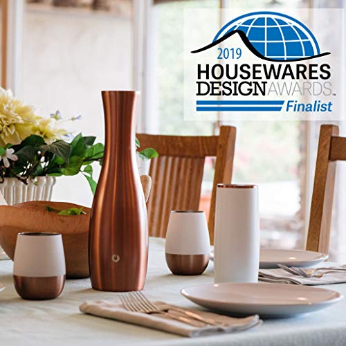 Snowfox Premium Vacuum Insulated Stainless Steel Cocktail Glass / Drink Tumbler - Set Of 2 - Drinks Stay Icy Cold - Thermal Highball Glasses - Elegant Home Entertaining - Classic Barware - 14.5 Oz #TOP7