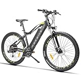 bicicleta electrica trek ocasion  SAWOO Bicicleta de montaña eléctrica de 27,5 Pulgadas 400W 13ah Freno de Disco de batería extraíble, Shimano 21 velocidades, Bicicleta eléctrica de Playa para Adultos