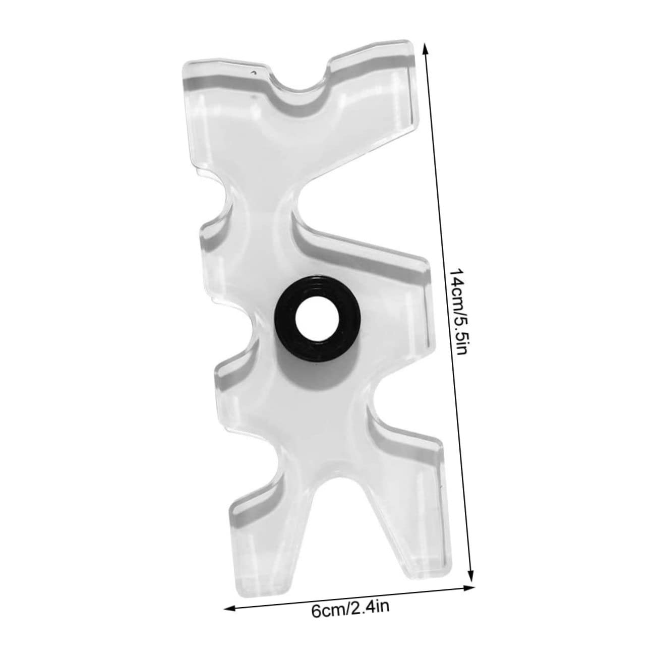 Totority Pool Cue Rack Durable Snooker Billiards Cue Bridge Head Stand for Optimal Shot Angles Lightweight Transparent Design Portable Cue Stick Accessory for All Skill Levels