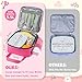 REDSHELL Tactical Lunch Box Kids, Large Insulated Lunch Bag for Girls, Cooler Lunchbag, Toddler Square Lunchbox, School Daycare Lunch Tote Pail with Water Bottle Holder Shoulder Strap, Rose Red