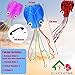 Octopus 3 Pack Giant Kites for Adults - Easy To Fly 3D Kite With String Reel, Toy for Beginners, Girls Boys - Large Beach Rainbow Kites With Tail, Runner 3 Colors