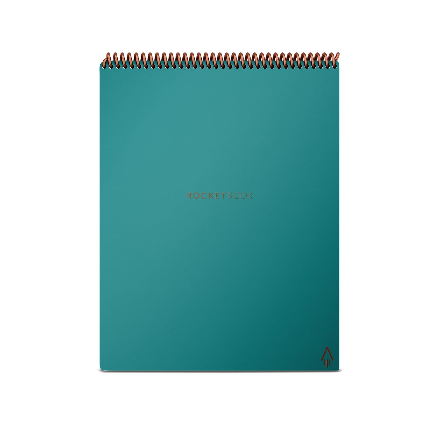 Rocketbook Flip Smart Notepad, Teal Cover, Lined/Dot Grid Rule, 8.5 x 11, White, 16 Sheets