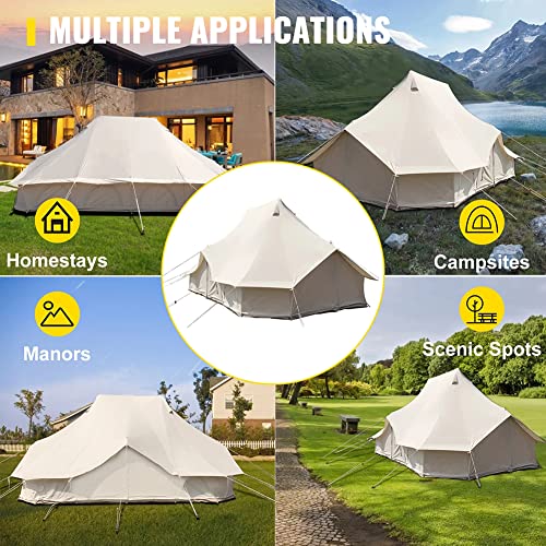 Carpa Bell para 8-12 Personas GeRRiT Beige de Lona miniatura 7