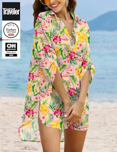 Image of Ekouaer Swimsuit Coverup for Women Bathing Suit Cover Up 2026 Summer Beach Vacation Outfits