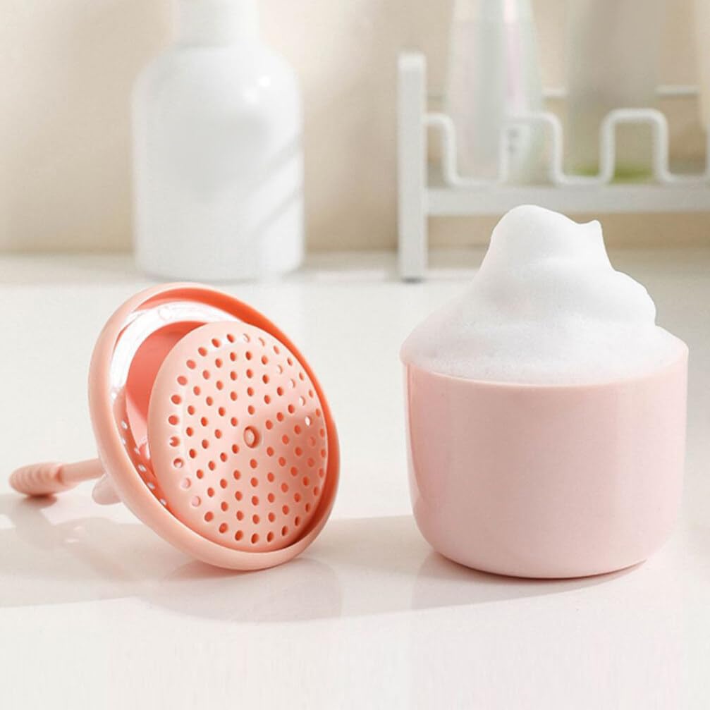 Beaupretty Bear-Shaped Facial Bubble Maker 3Pcs Foam Bottle Pump for Face and Body Wash Portable Foaming Bottle with Easy-Grip Handle - Image 3
