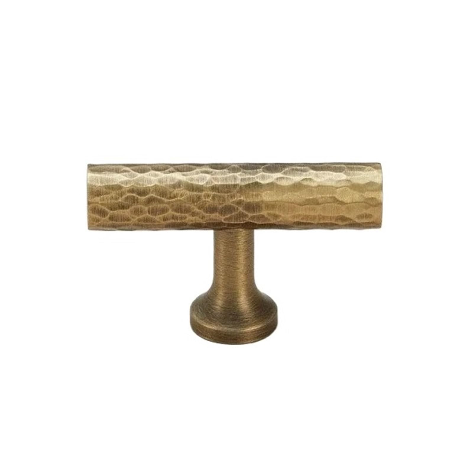 Vaqropnshrg Bronze-A-T Vintage Brass Cabinet Drawer Handles, Hand-Hammered Texture Furniture Pulls