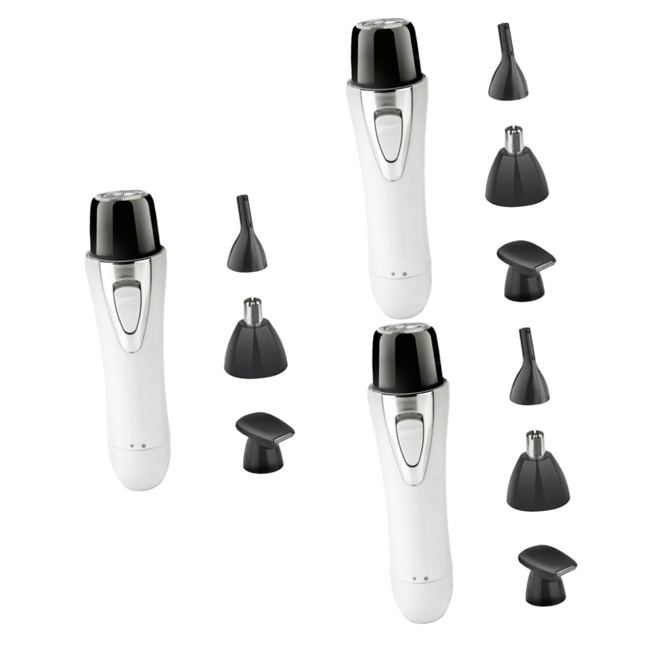 FRCOLOR 3pièces Tondeuse à Poils De Nez Électrique Usb Rechargeable Épilateur Multifonction Pour Hommes Et Femmes Pratique Et Compact Blanc