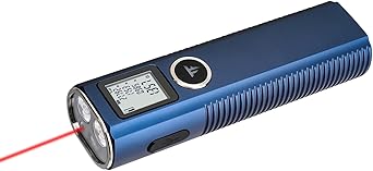 TrustFire Mini X7 Flat EDC Flashlight Rechargeable with Red Beam, Distance Meter Function and White LED Combo, 750 Lumens Portable Pocket Lights Magnetic Base for Outdoors, Emergency, Work (Deepblue)