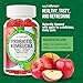 NutraPep Probiotic Kombucha Gummies - Women Men Probiotic Prebiotic Probiotic Blend for Gut Health Bloating Metabolism Support with Slippery Elm Bark Dandelion Root - Vegan Gluten Free Apple Flavor