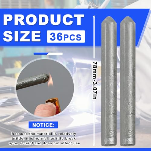 Image of Tandefio 36 Pcs Low Temperature Universal Welding Rod Sticks Metal Easy Melt Low Melt Solder Pipe Tools Electrode Aluminum Rod for Stainless Steel Iron, Beginner and Pro (Classic)