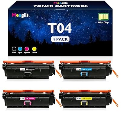 Meagiis T04 T04L Toner Cartridge Set High Yield Replacement for Canon T04 Toner for Canon ImageRunner Advance C457 C475iF C475iFZ DX C477 C477iF C477iFZ C478iF C478iFZ C568 C568iF C568iFZ Printer