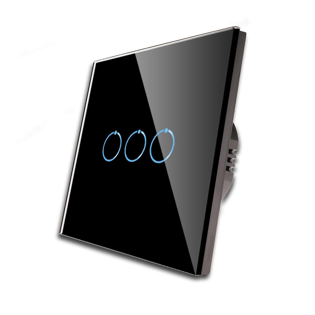 Buy CNBINGO 2Way Touch Light Switch, Triple Black Wall Switch, Glass