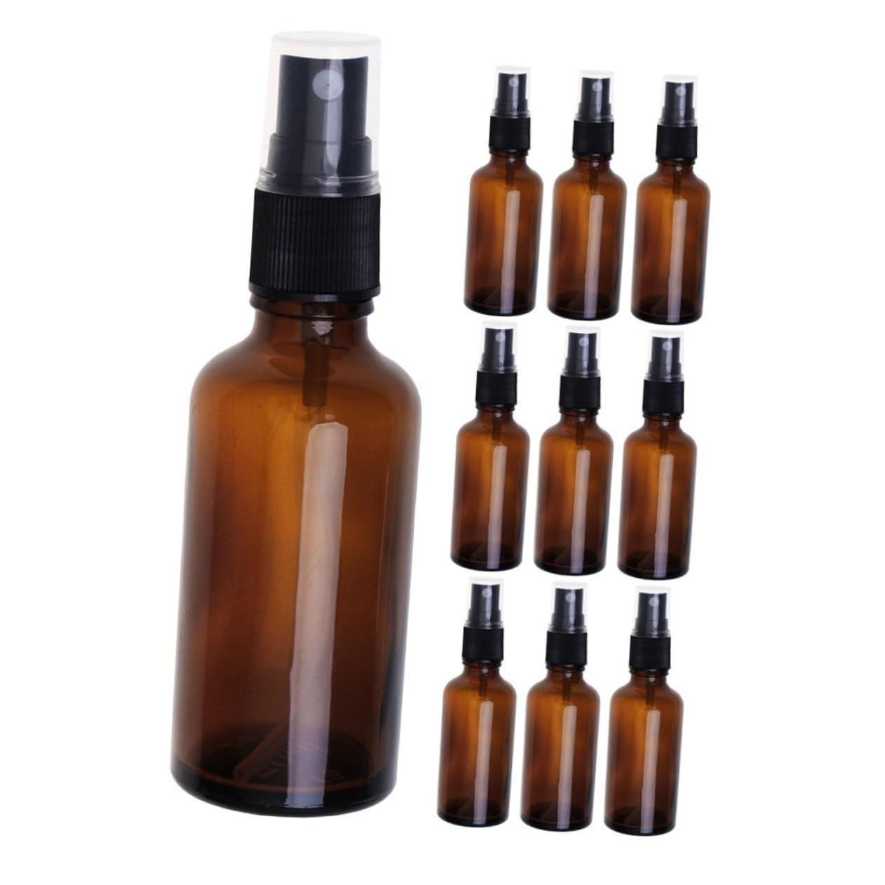 10 piezas Botellas Spray Pequeñas de Perfume Recargables de Vidrio Dispensador Portátil y Compacto para Viaje con Diseño Hermético y Fácil