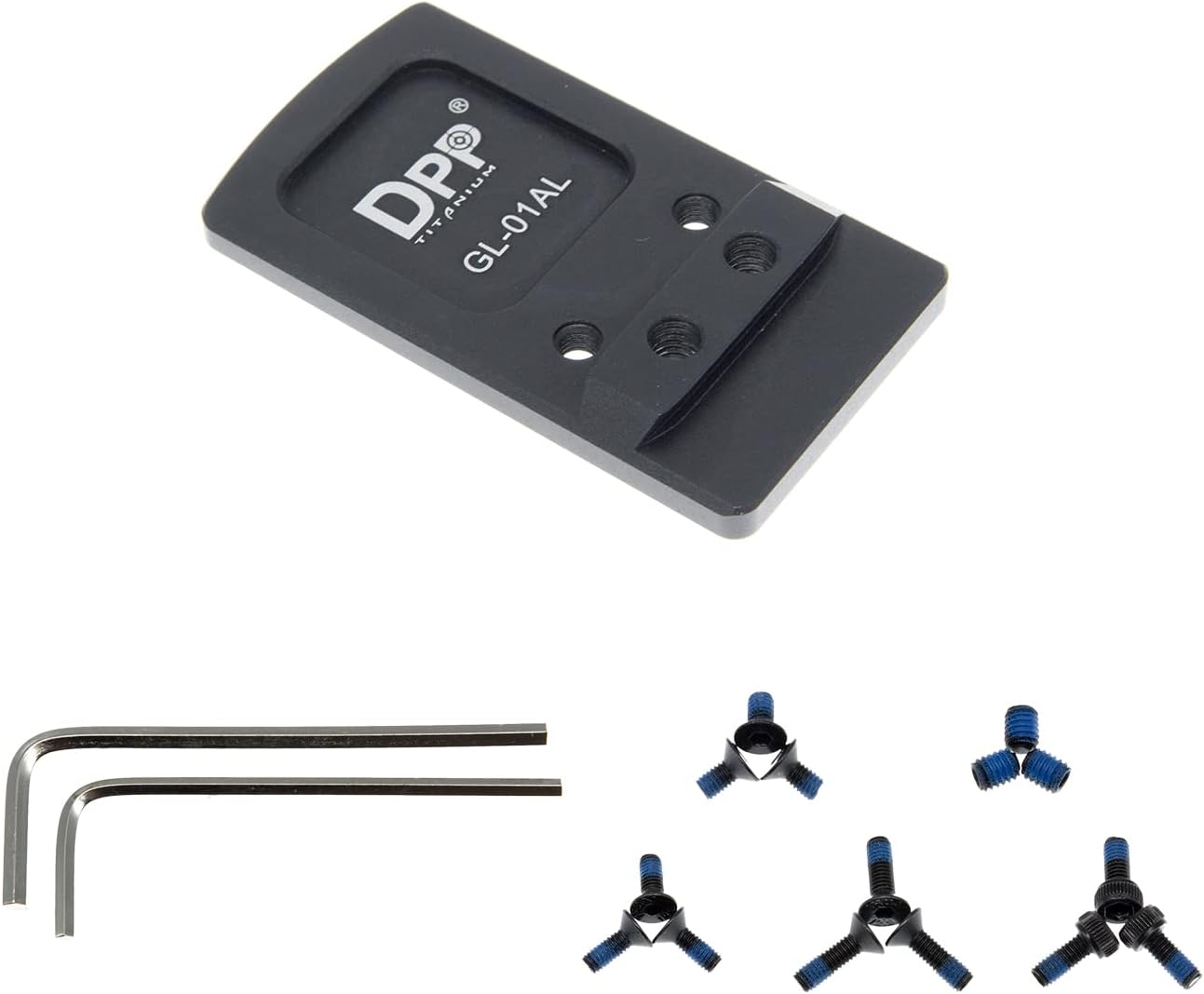 DPP Titanium Rear Sight Dovetail Mount Compatible with Glock Non MOS Vortex Viper, Burris Fastfire, Docter