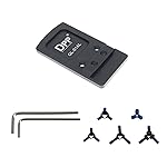 DPP Titanium Rear Sight Dovetail Mount/Mounting Plate/Adapter Compatible with Glock Vortex Venom & Viper, Burris Fastfire, Docter,Ade