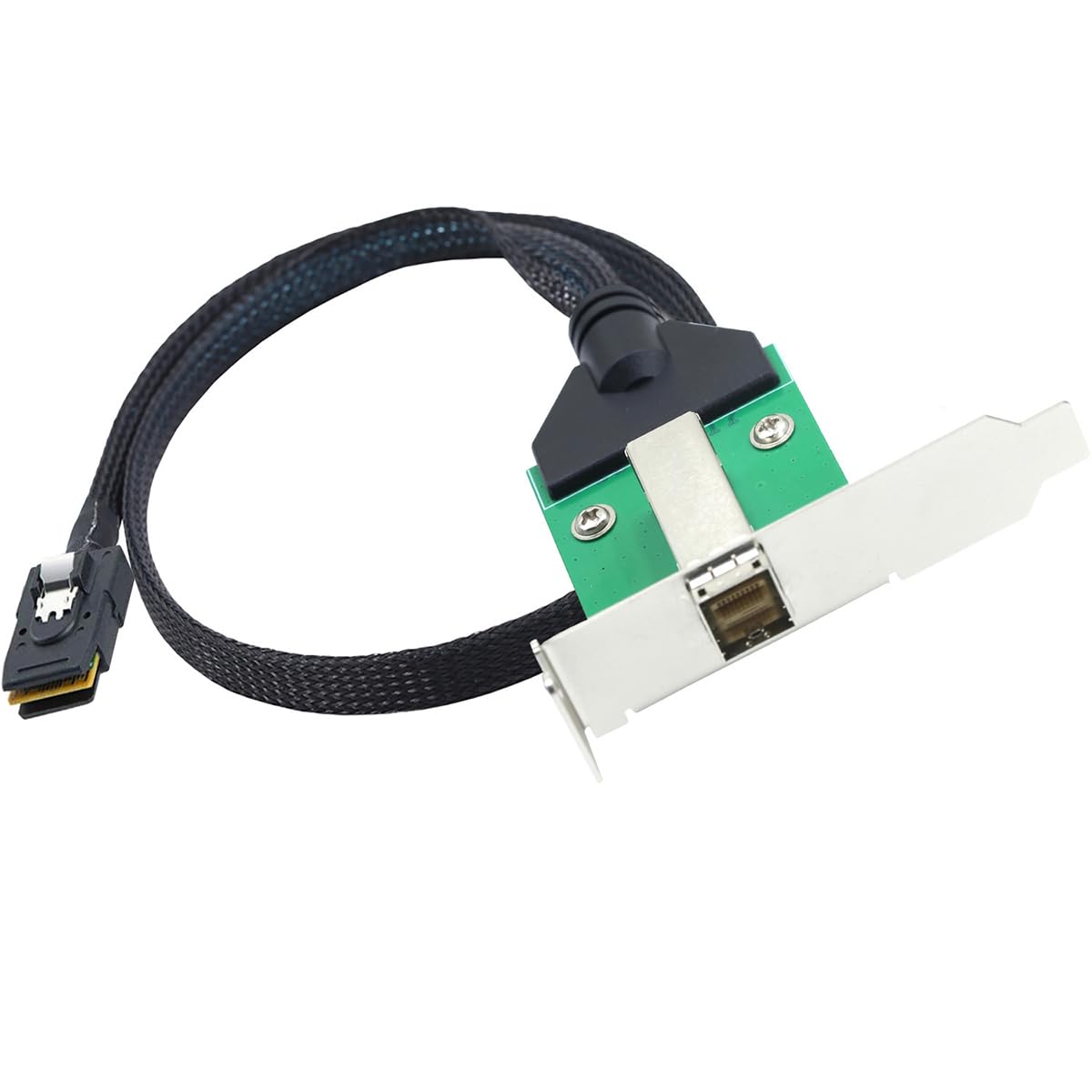 Cavo 12G Mini SAS HD SFF-8644 femmina a SFF-8087, cavo di trasferimento dati server ad alta velocità da 0,5 m, compatibile con controller RAID, espansione di archiviazione, workstation