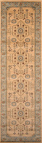 Momeni Ghazni Collection Area Rug, 2'3" X 7'6" - Runner, Beige #TOP15