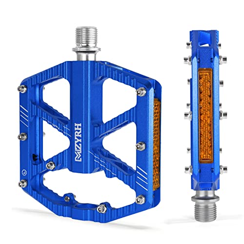 MZYRH Fahrradpedale mit reflektierenden Streifen, rutschfeste MTB-Pedale...