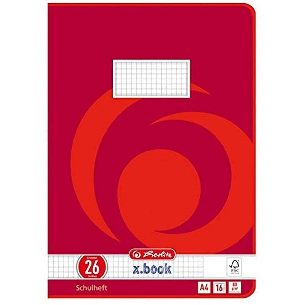Herlitz 3322609 School Notebook A4, UWS, Lineatur 25/liniert