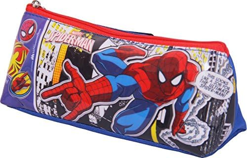HMI Marvel Spider Man Pyramid Shaped Pencil Bag (Multicolor)