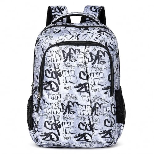 Image of MY FAV 16 inch Anime Design Printed Backpack | Durable Polyester 30 Liter Anime Print Bag | Perfect for School, College, Office, Travel | Multiuse Laptop Backpack | Long Lasting Print, Pack of 1
