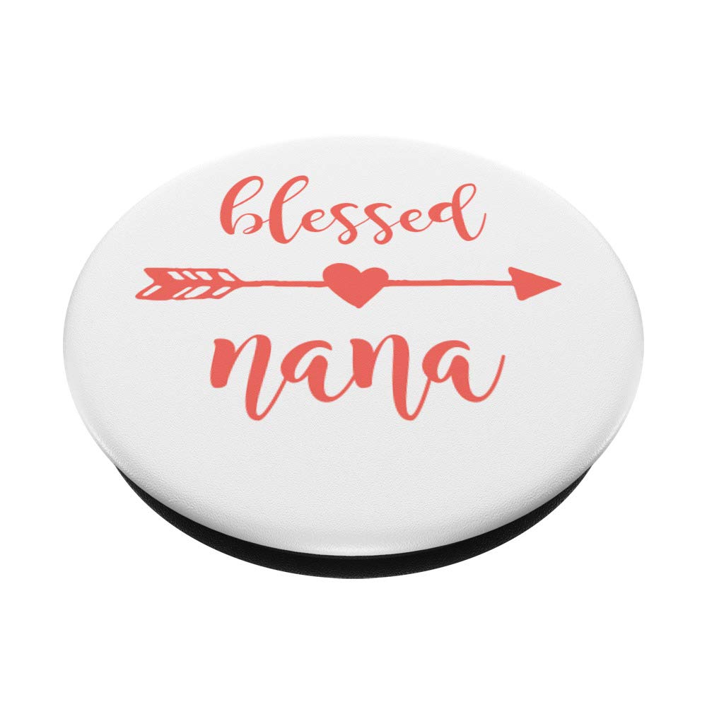Amazon.com: Blessed Nana Coral White Cute Arrow Heart Grandma Gift