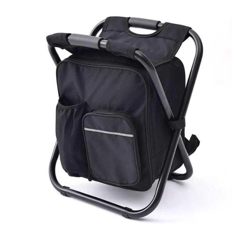 Banco com Bolsa Térmica Mochila 25 Litros, para Camping, Pesca e Praia