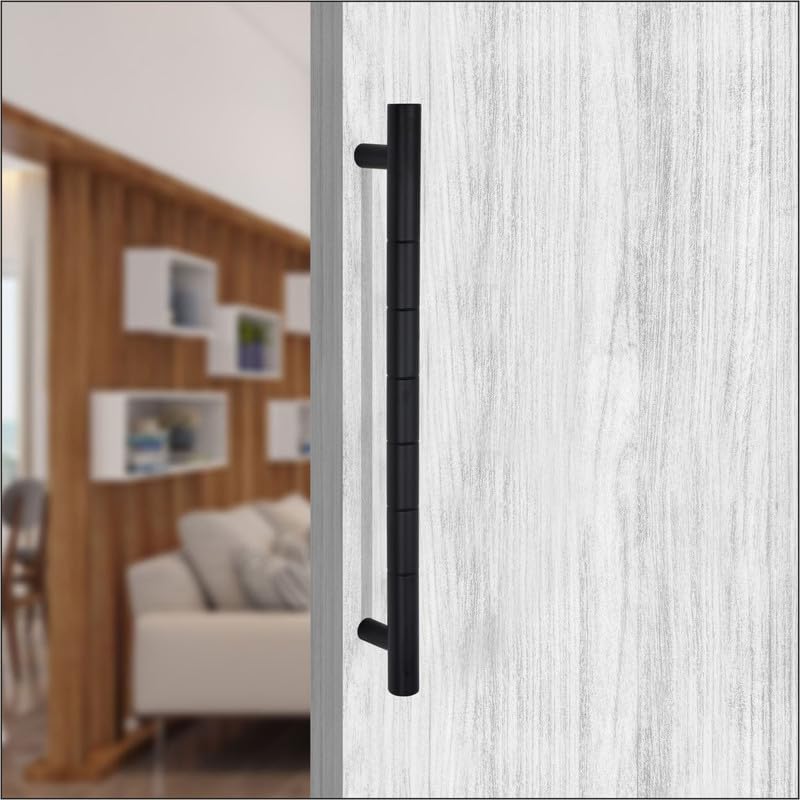 HARDWARE HUB Stainless Steel 18 Inch Main Door Handles for Main Door | 07 Glass Door Handle | 07 Door Push Pull Handle for All Door [ Pack of 1,Black Finish | 07 ] (B0CJCPPZHX) Amazon Price History, Amazon Price Tracker