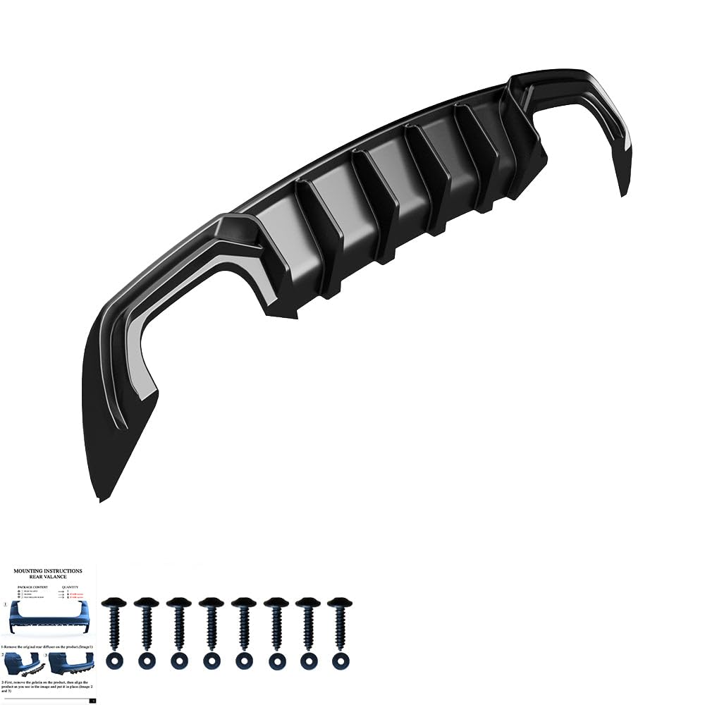 Heckdiffusor kompatibel mitAudi A3 8V FL Limo 2016–2020 Rear Valance