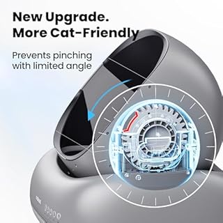 Neakasa M1 Plus Open-Top Self-Cleaning Cat Litter Box, Automatic Cat Litter Box with APP Control, Odor-Free Waste Disposal Includes Trash Bags