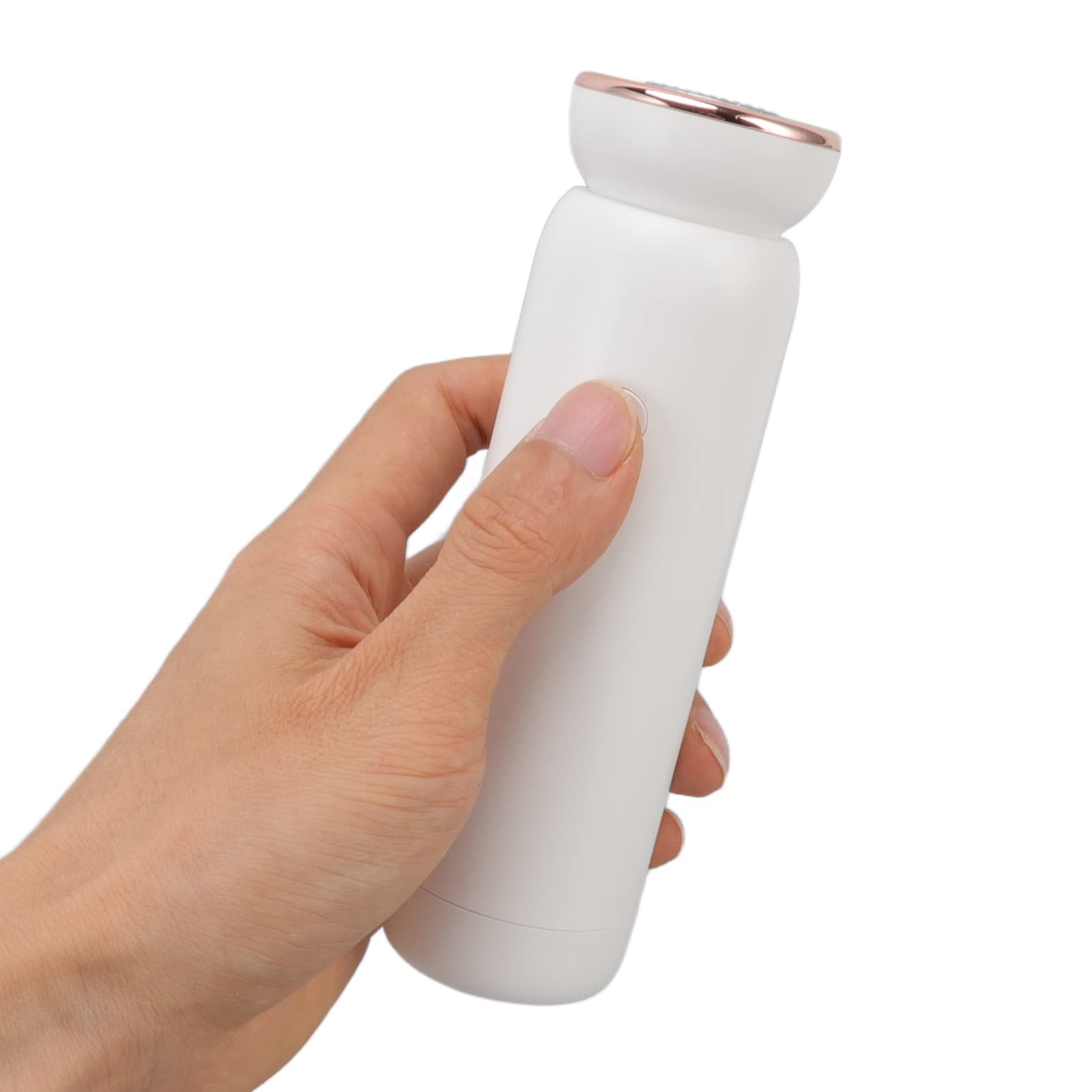 Cocoarm Elektrischer Fuß-Hornhautentferner, ABS, über USB Wiederaufladbar, Elektrischer Hornhautentferner mit 5 Geschwindigkeiten, 3 Schleifköpfen, Abnehmbarer Waschbarer Kopf für die (WHITE)