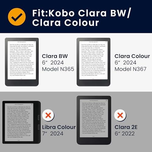 kwmobile Case Compatible with Kobo Clara BW/Colour Case - eReader Cover - Rabbits and Flowers White/Brown/Gray Green - 5