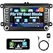 Jimtour Autoradio mit Bildschirm Bluetooth für VW Polo Golf 5 6 T5 Passat Caddy Seat Skoda, 2Din Auto Radio 7 Zoll Touch Display Android 13,mit DAB Navi WLAN Carplay Android Auto Lenkrad Strg