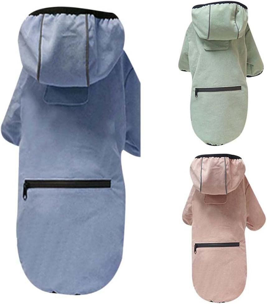 Dog Raincoats Dog Raincoats Waterproof Pink Pet Dog Raincoat Waterproof Reflective Portable Hooded Poncho Outdoor Clothes Dog Outdoor Clothes S