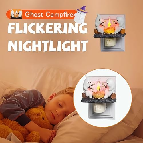 Lámpara de Mesa 3D LED Fantasma con Efecto Llama Realista miniatura 5