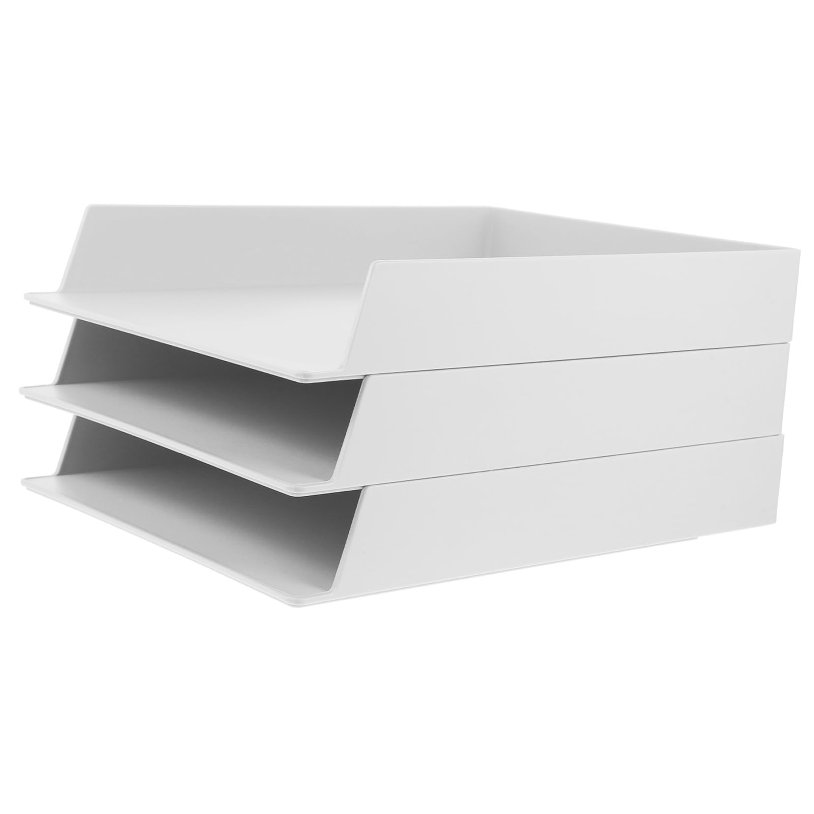 3piezas Estante para Archivador De Abs Estantería De Escritorio Organizador De Oficina Contenedor De Papelería para y Oficina
