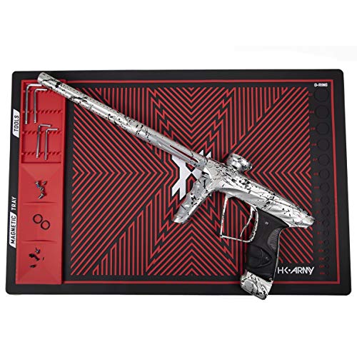 HK Army MAGMAT Magnetic Paintball Tech Mat (Black/Red)