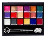 J.Cat Beauty Freedom Creator Lip Palette with 18 Versatile Shades for Personalized Lip Colours, Shimmery Pigmented Shades for Soft and Bold Looks, Freedom Shimmer