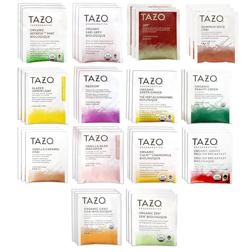 TAZO Tea Bags Sampler Assortment Variety Pack Gift Box (42 Count)...
