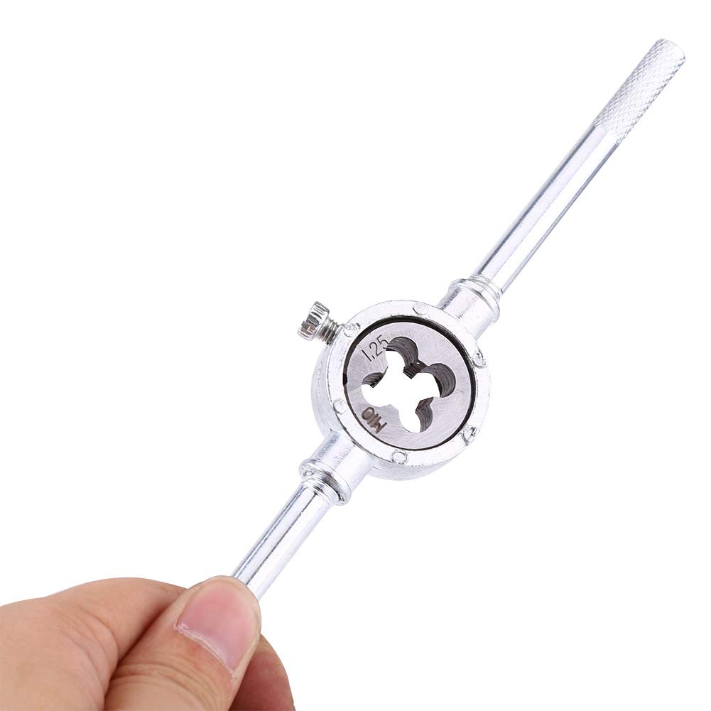 Set di Maschi e Matrici, 40 Pezzi Metrico Temprato e Dimensioni Standard Set di Utensili per Filettatura Metrica e Matrici con Custodia