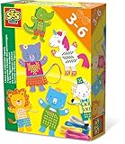 Aprenda a bordar paso a paso; SES Creative Aprendo a Bordar Figuras - Kits de Manualidades para niños (Kid de Costura para niños, Aguja de Coser, Lana, Niño/niña, 3 año(s), Niño, 6 año(s))