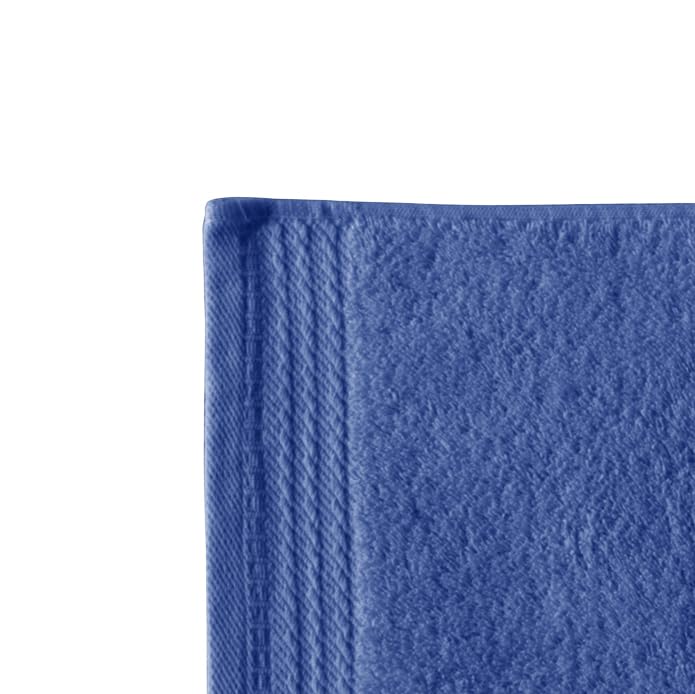 Top Towel - Premium - Large Bath Towels - Bath Towels - 2 Face Towels or Bidet -30x50cm - 100% Cotton - 600g - Blue - Image 3