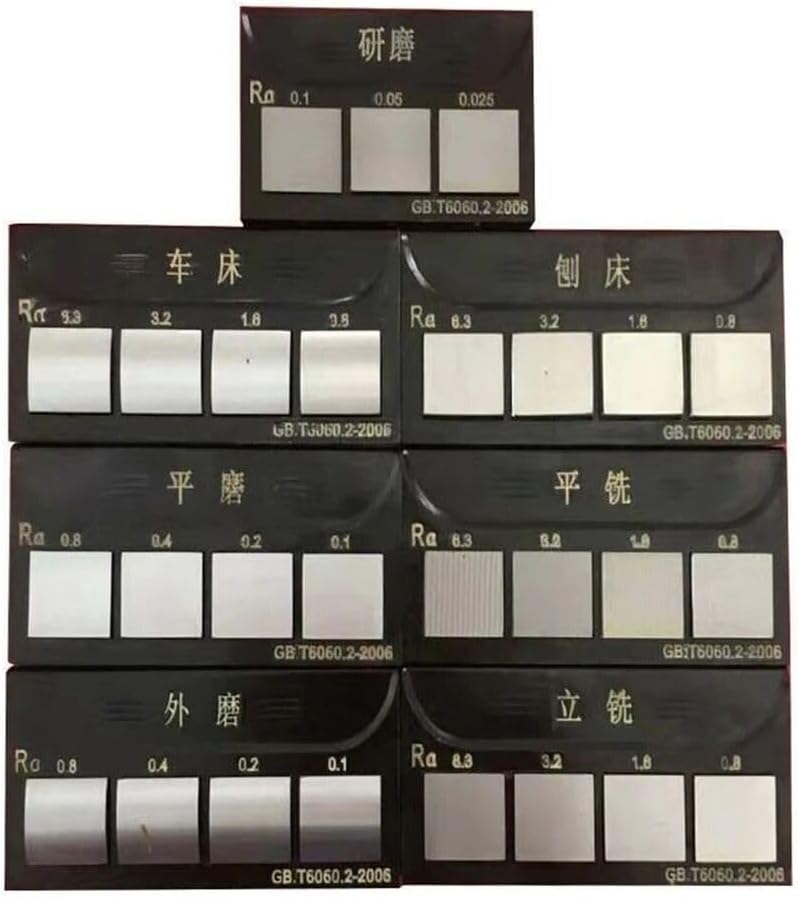 Eye Estimation Microscope Compatible Surface Roughness Comparator Standard Set