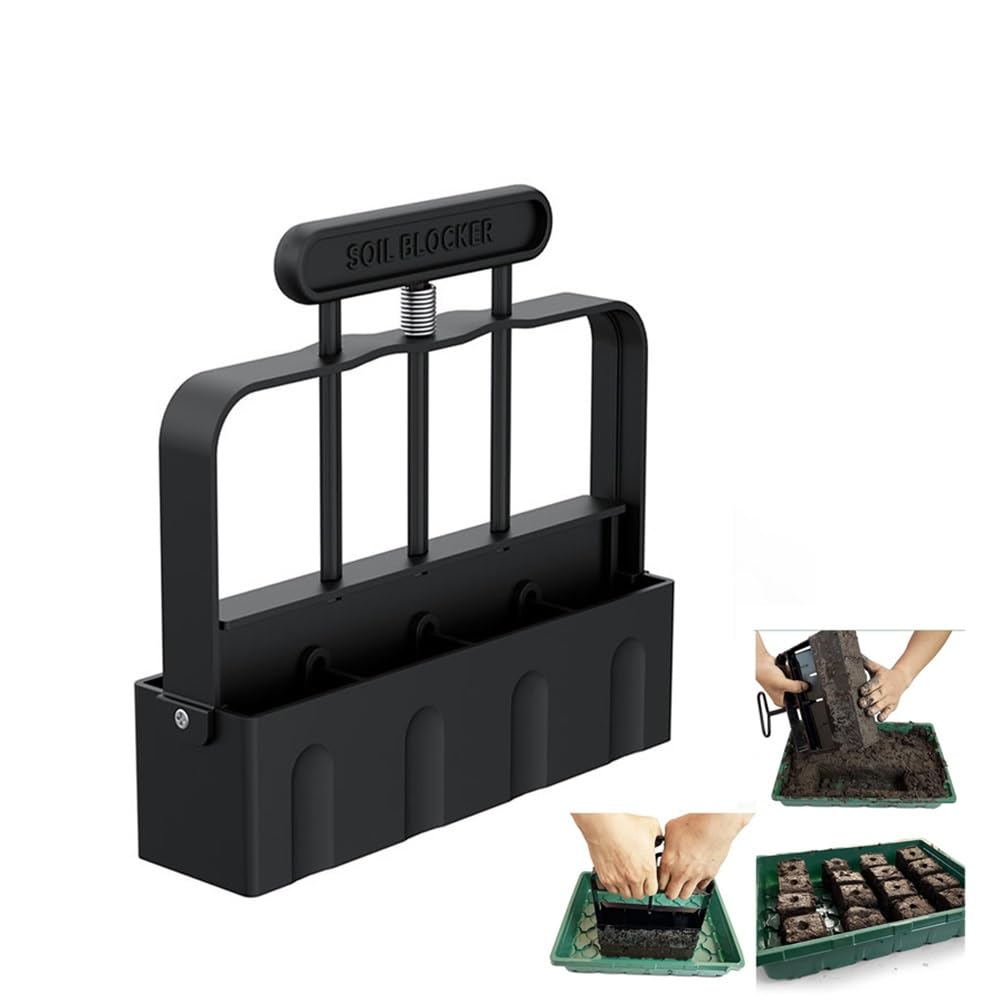 Outil de fabrication de blocs de terre pour semis, bloqueur de terreau portable de 5,1 cm pour le démarrage de semences de jardin, de plantes, de légumes et de fruits
