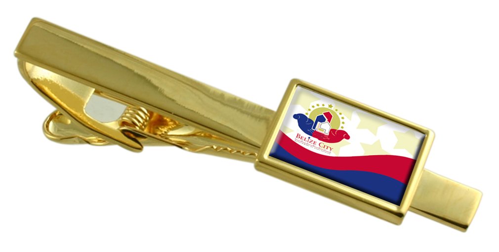 Pasador de corbata de Belice dorado para bodas y galas diplomáticas 3