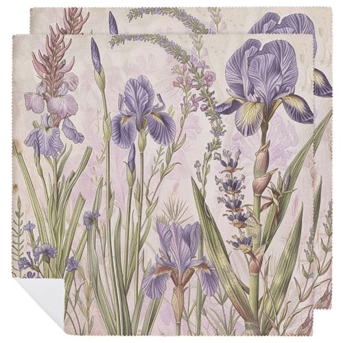 Servilletas de Tela Reutilizables Set de 2 con Estilo Vintage Floral miniatura 1