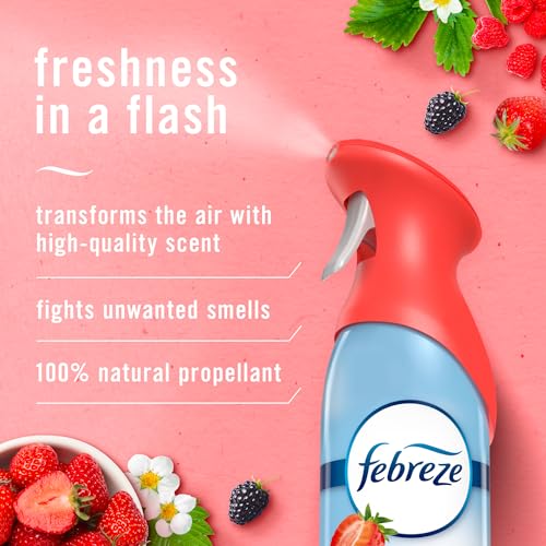 Image of Febreze Air Mist Air Freshener Spray, Odor-Fighting Room Spray, Air Fresheners for Home and Bathroom and Kitchen, Aerosol Can, Berry & Bramble Scent, 8.8oz, 1 Count