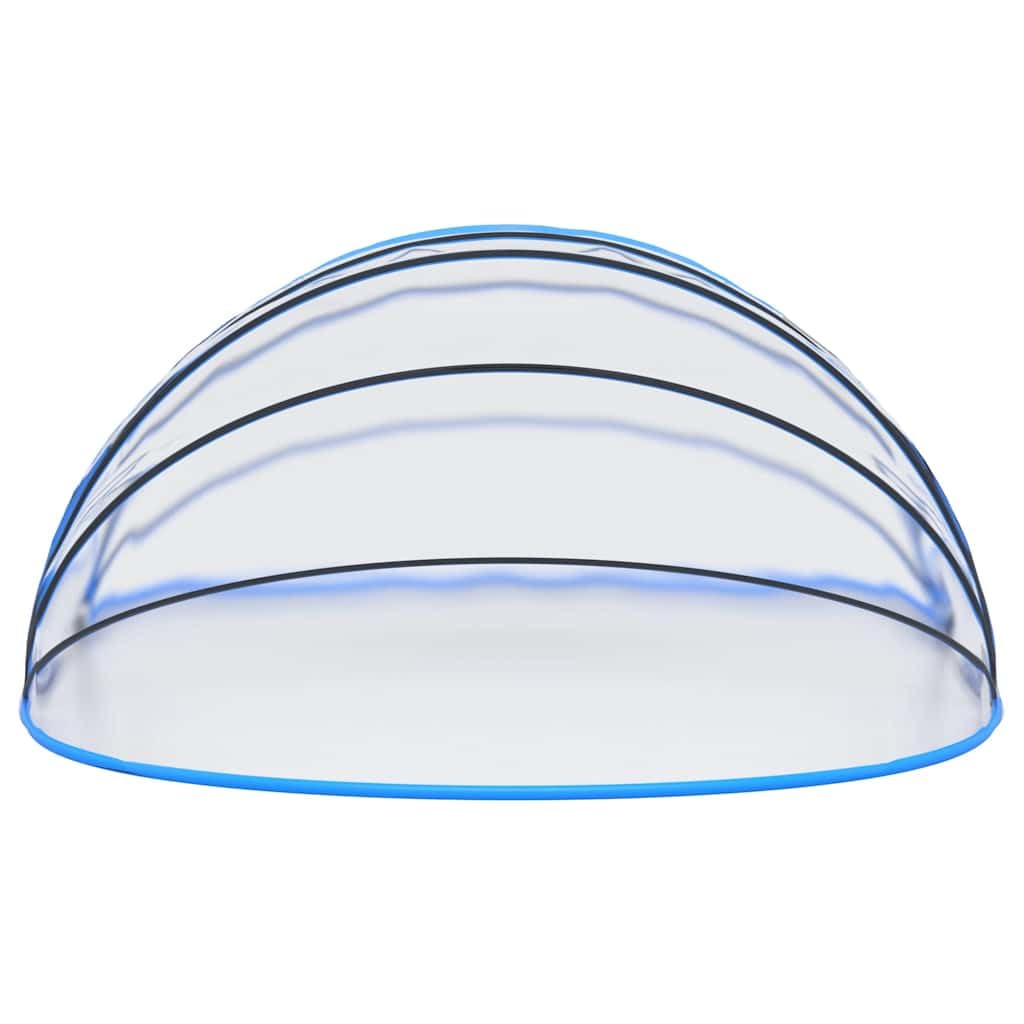 Cupola ovale per piscina, 530 x 410 x 210 cm, in PVC, con telaio in fibra di vetro, impermeabile, con due porte laterali arrotolabili, adatta per piscina fuori terra, offre protezione UV e